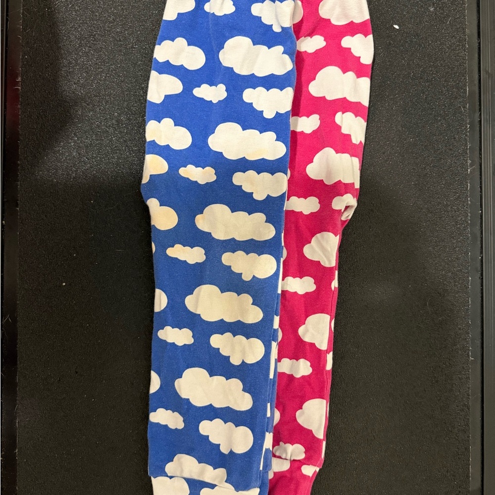 Blue and Pink Cloud Print Twin Leggings
